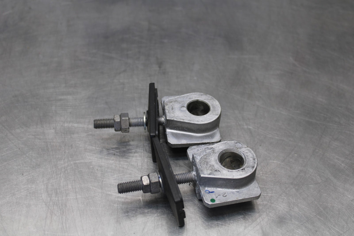 24-25 KAWASAKI ELIMINATOR 450 SWINGARM CHAIN TENSIONER ADJUSTMENT BRACKETS BB869