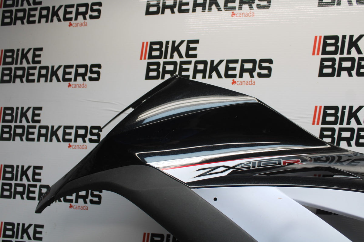 11-15 KAWASAKI NINJA ZX10R LEFT LOWER MID UPPER SIDE FAIRING COWL BB840
