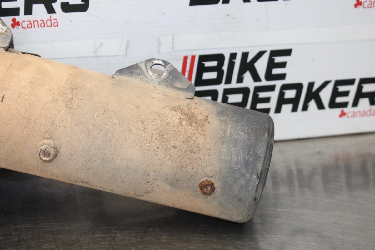 06 KAWASAKI KLR650 EXHAUST PIPE MUFFLER SLIP ON CAN SILENCER BB919