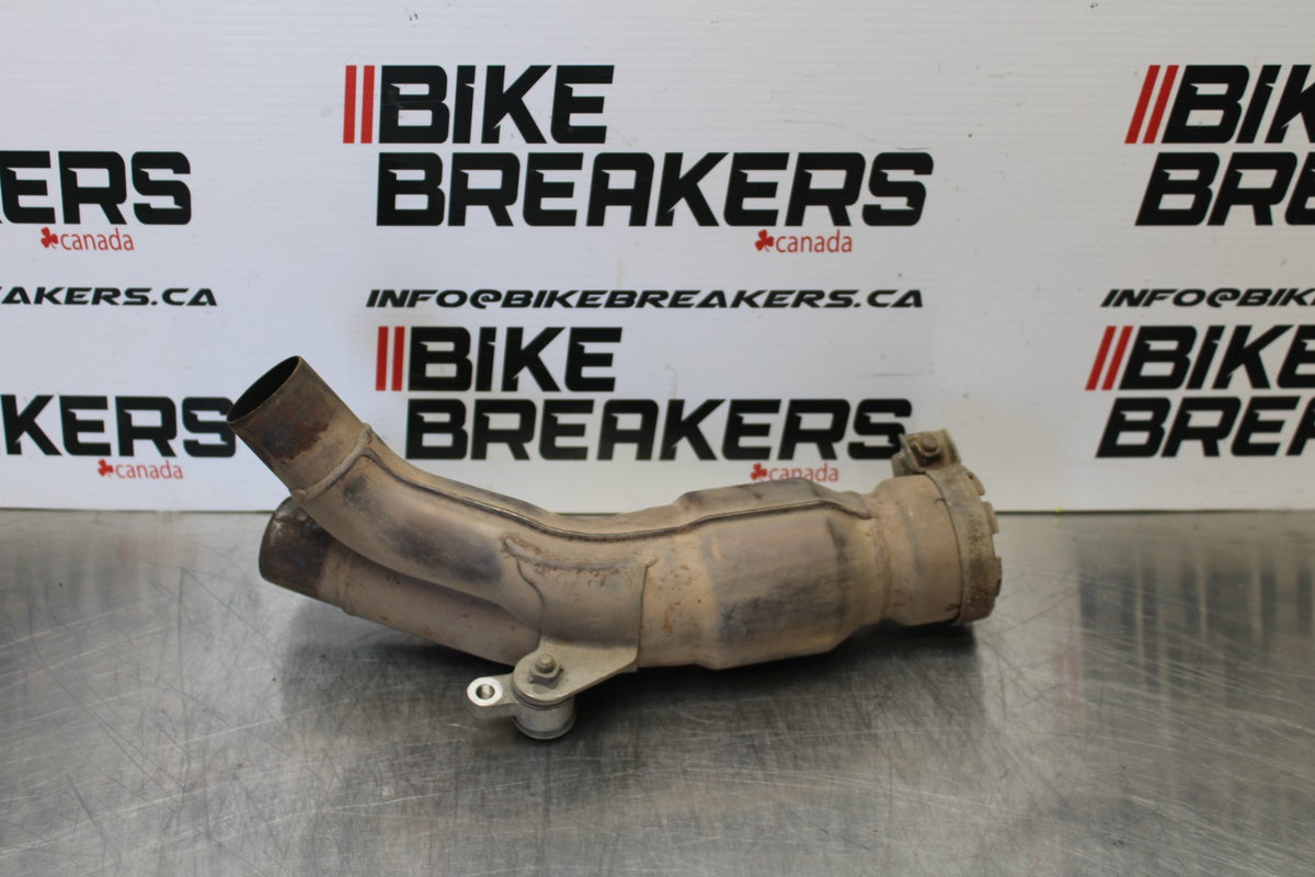 04-05 YAMAHA YZF R1 LINK EXHAUST PIPE MUFFLER SLIP ON CAN SILENCER  BB173