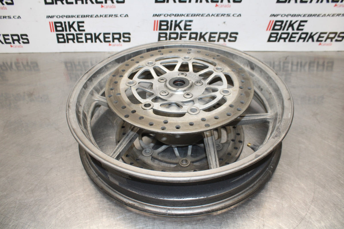 06 KAWASAKI Z750 FRONT WHEEL FRONT RIM & ROTORS BB837