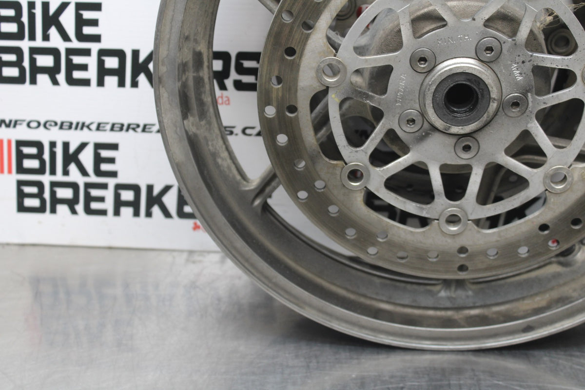 06 KAWASAKI Z750 FRONT WHEEL FRONT RIM & ROTORS BB837