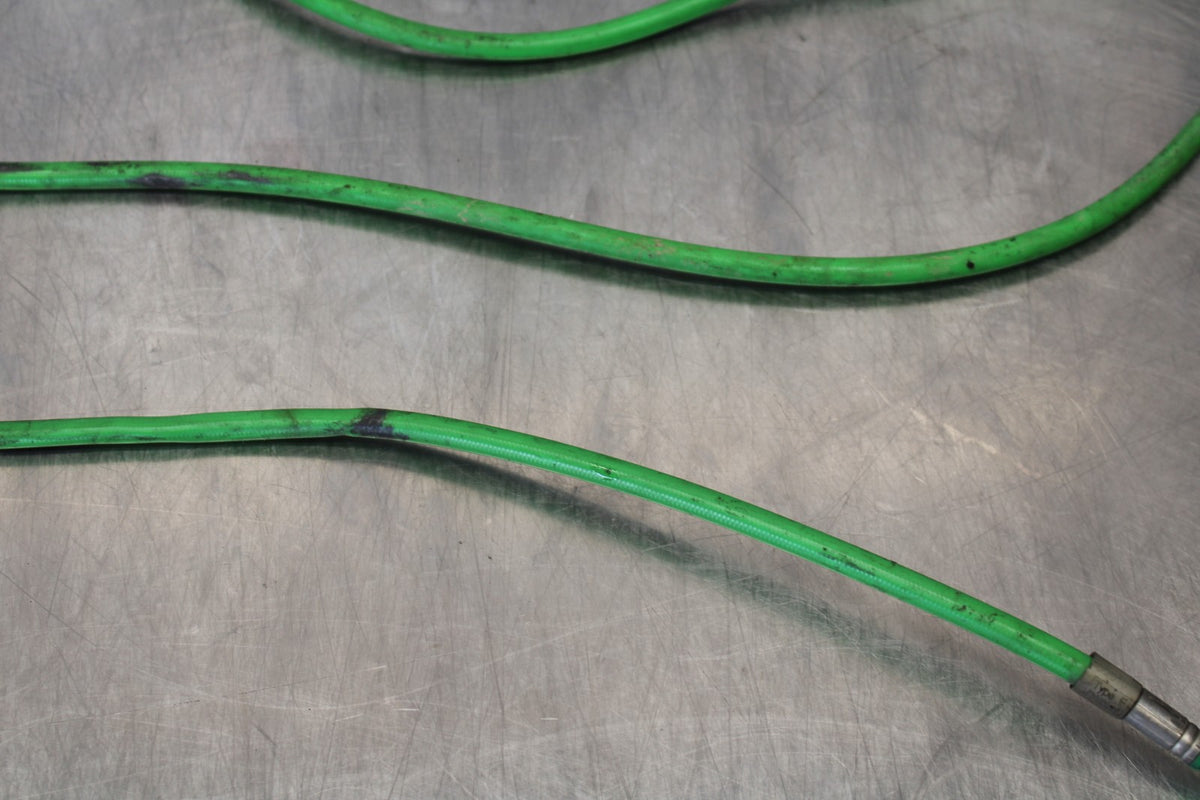 2007 Kawasaki Ninja ZX6R ZX600P AFTERMARKET FRONT REAR BRAKE HOSES LINES BB175