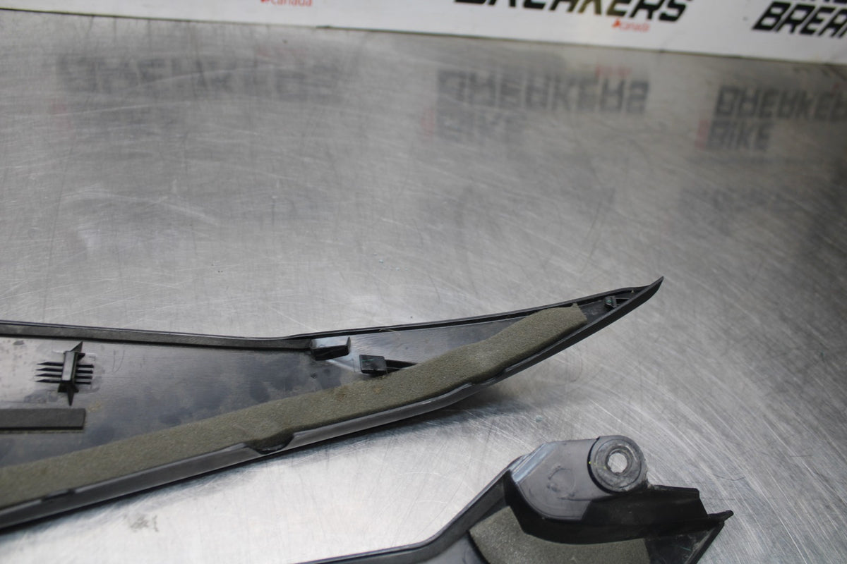 08-16 YAMAHA YZF R6 RIGHT LEFT GAS FUEL TANK PANELS COVERS TRIM SET COWLS  BB856