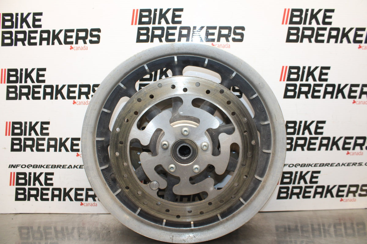 08 HARLEY-DAVIDSON ELECTRA GLIDE POLICE EFI FLHTPI FRONT WHEEL RIM BB816