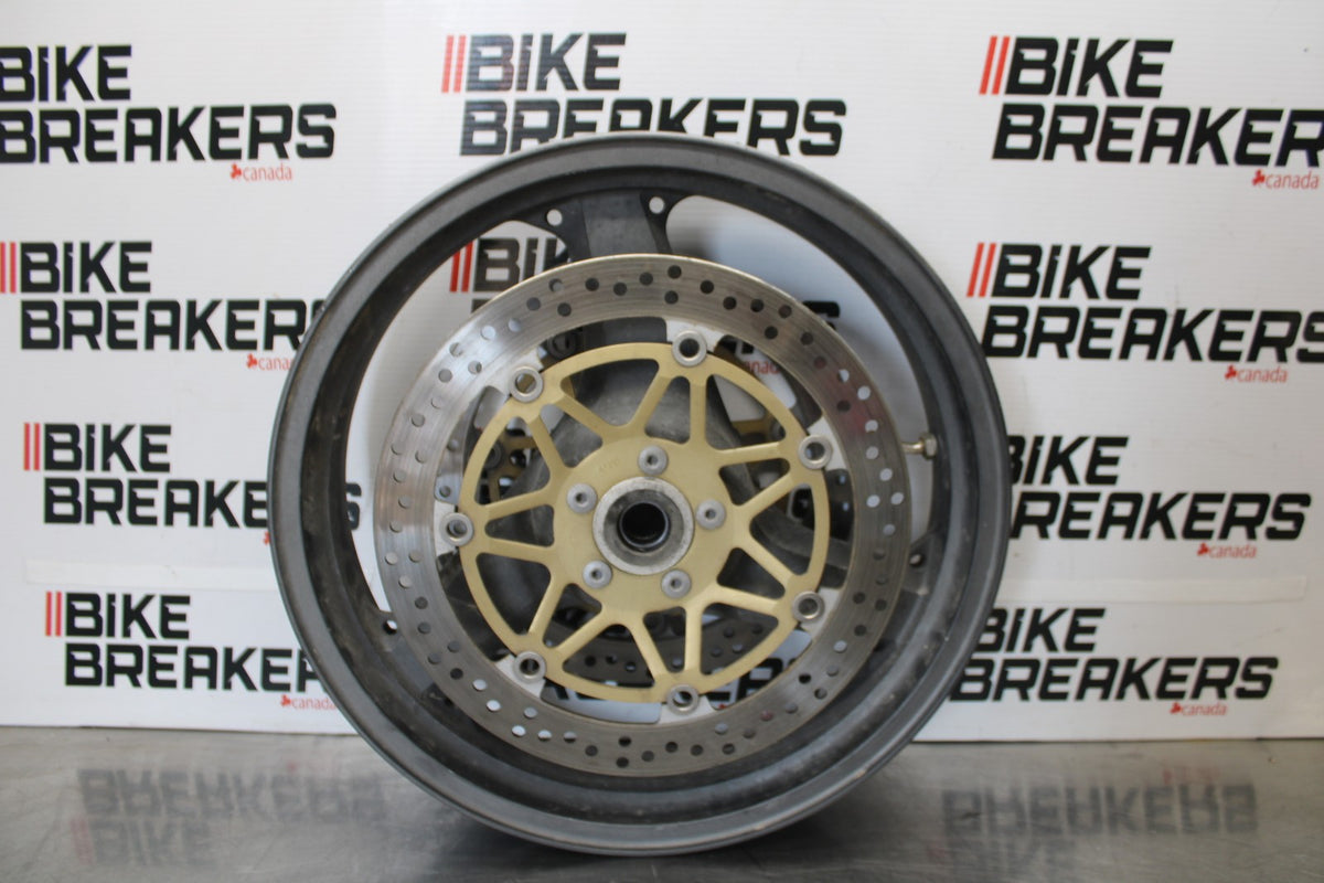 00-05 KAWASAKI NINJA ZX12R FRONT WHEEL FRONT RIM & ROTORS BB892