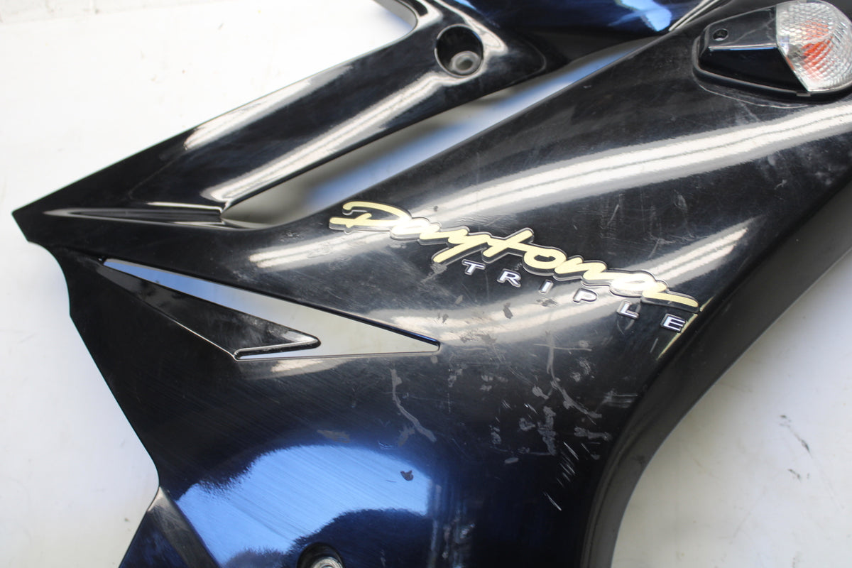 07-08 TRIUMPH DAYTONA 675 RIGHT LOWER MID UPPER SIDE FAIRING COWL  BB685