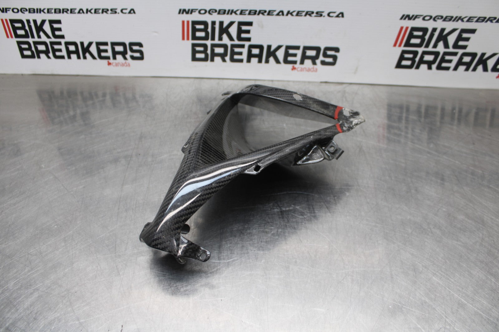 08 KAWASAKI NINJA ZX10R CB - CARBON FIBER FRONT CENTER COWL FAIRING BB201