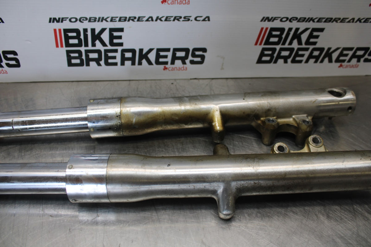 03-08 KAWASAKI VULCAN 1600 FRONT FORKS SHOCK SUSPENSION SET PAIR BB196