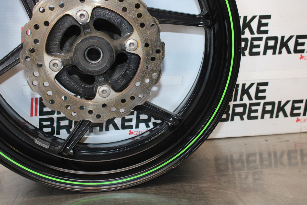 08 KAWASAKI NINJA ZX10R REAR WHEEL BACK RIM & ROTOR BB902