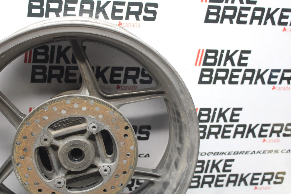 06 KAWASAKI Z750 REAR WHEEL BACL RIM & ROTOR BB837