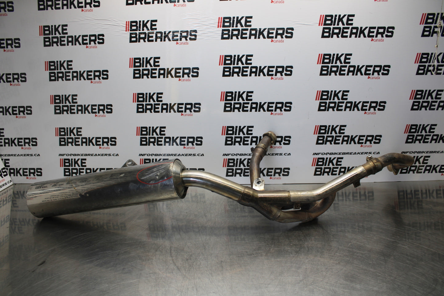 03 SUZUKI SV650S FULL EXHAUST SYSTEM HEADERS PIPE MUFFLER BB167