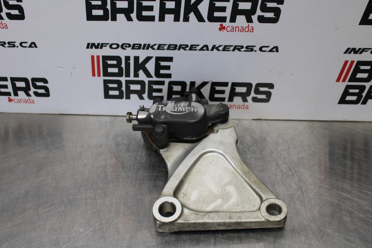 05 TRIUMPH ROCKET III REAR BACK BRAKE CALIPER W MOUNT BRACKET BB186