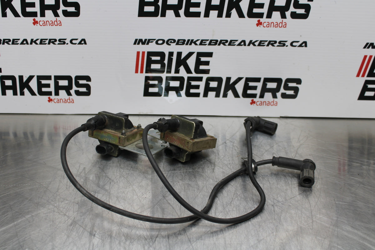 08 MOTO GUZZI BREVA 750 IGNITION COILS COIL SPARK PLUG CAPS BB154