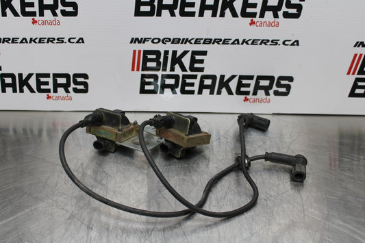 08 MOTO GUZZI BREVA 750 IGNITION COILS COIL SPARK PLUG CAPS BB154