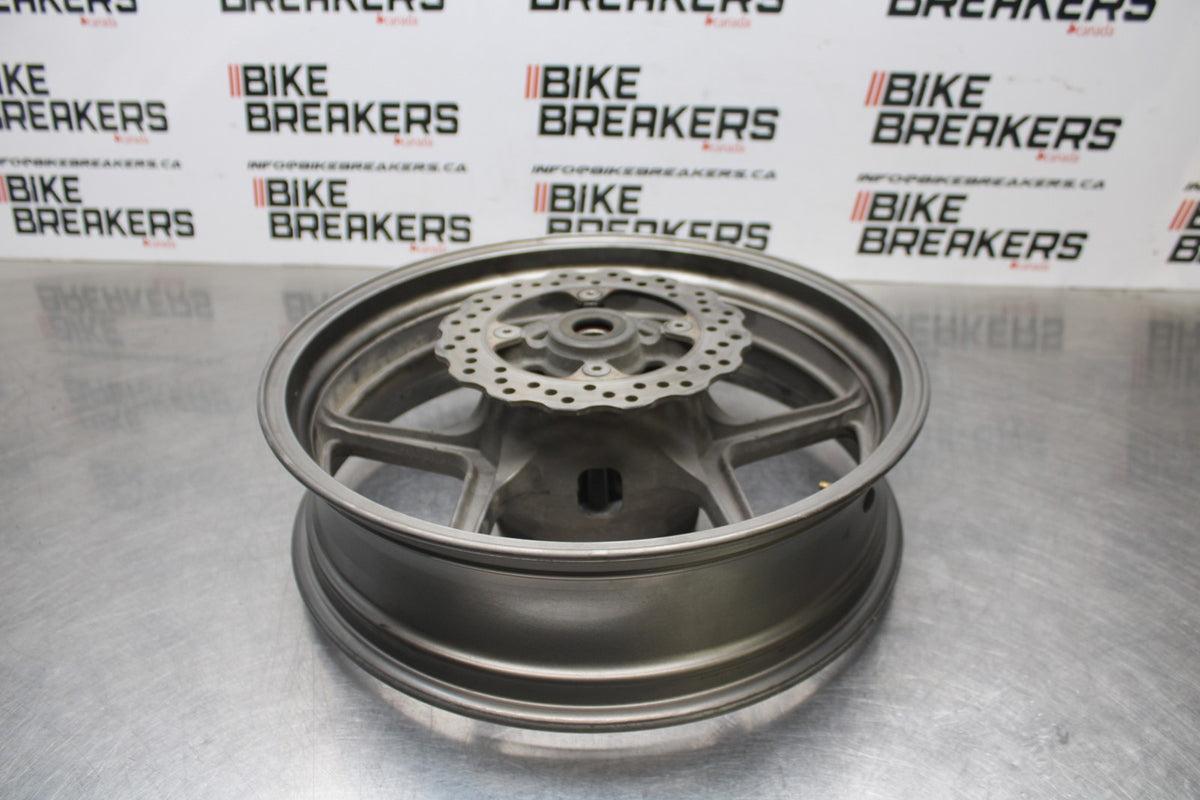 06-07 KAWASAKI NINJA 650R EX650A REAR WHEEL BACK RIM & ROTOR BB774