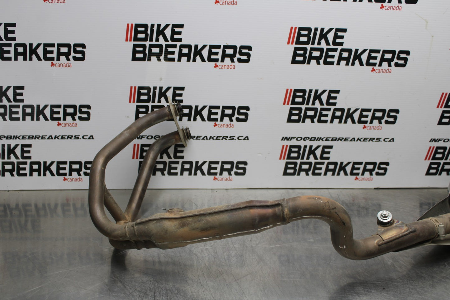 13-17 KAWASAKI NINJA 300 EX300 FULL EXHAUST SYSTEM HEADERS PIPE MUFFLER  BB187