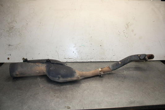 08-18 KAWASAKI KLR650 FULL EXHAUST SYSTEM HEADERS PIPE MUFFLER BB707