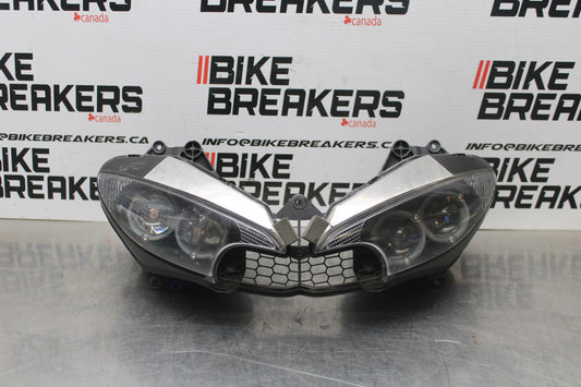 08-09 YAMAHA YZF R6S FRONT HEADLIGHT HEAD LIGHT LAMP BB796