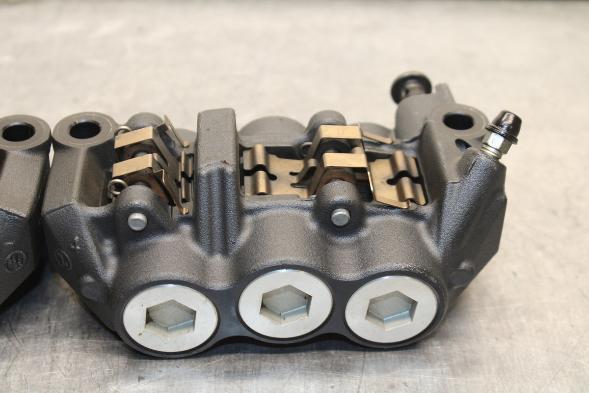 09-14 YAMAHA YZF R1 RIGHT LEFT FRONT BRAKE CALIPER SET PAIR CALIPERS BB119