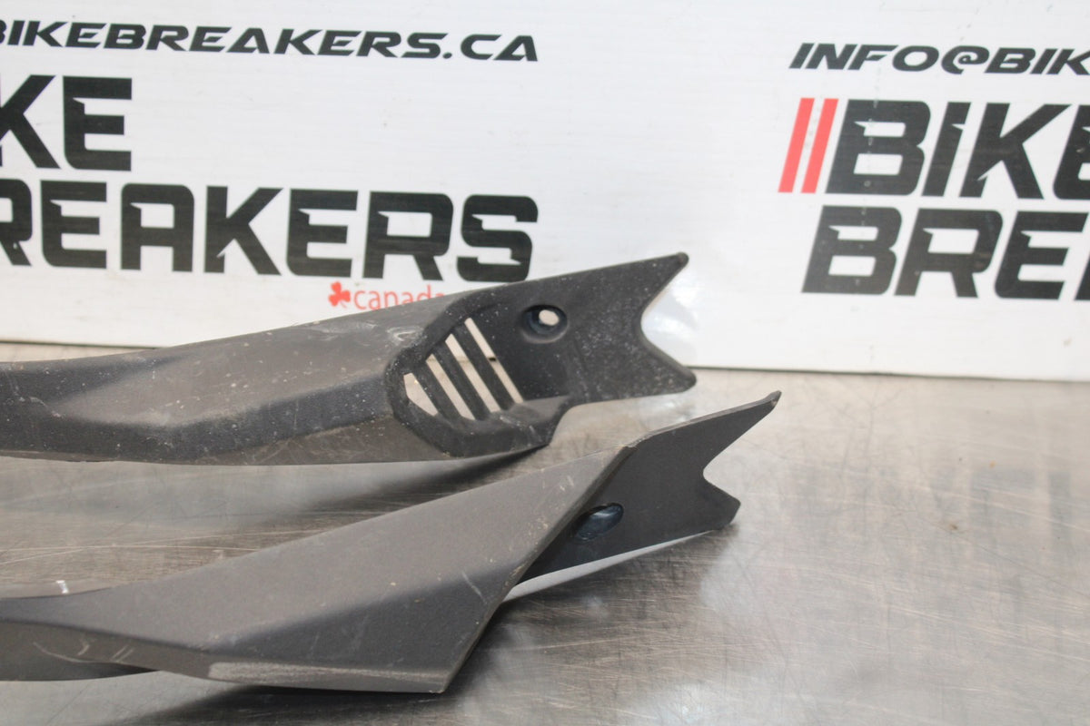 12-16 KAWASAKI NINJA 650 EX650F ABS RIGHT LEFT FRAME UPPER SIDE COVERS  BB860