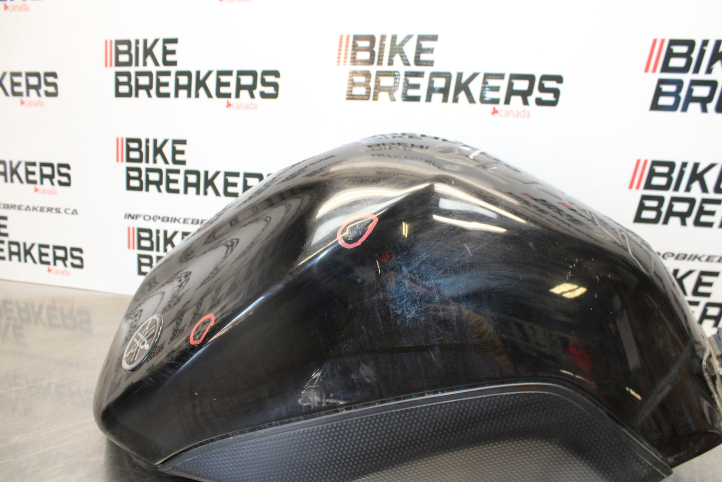 09-15 YAMAHA FZ6R GAS TANK FUEL CELL PETROL RESERVOIR BB161