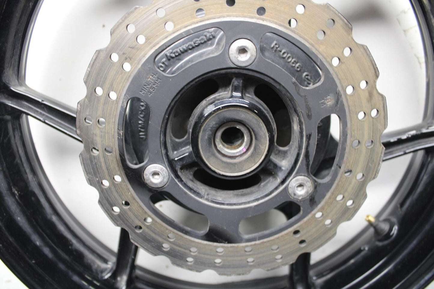 08-12 KAWASAKI NINJA 250R EX250J REAR ROTOR WHEEL RIM BRAKE DISC BB612