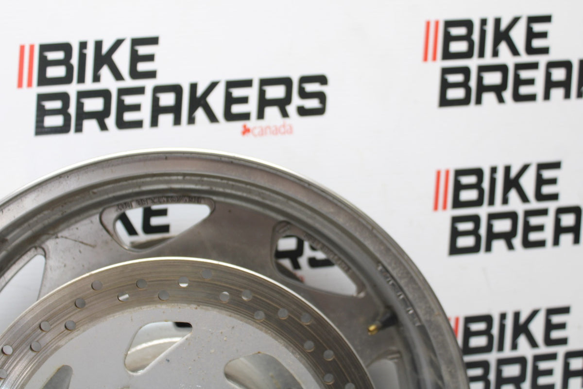 05-09 SUZUKI BOULEVARD C90 FRONT WHEEL FRONT RIM & ROTORS BB918
