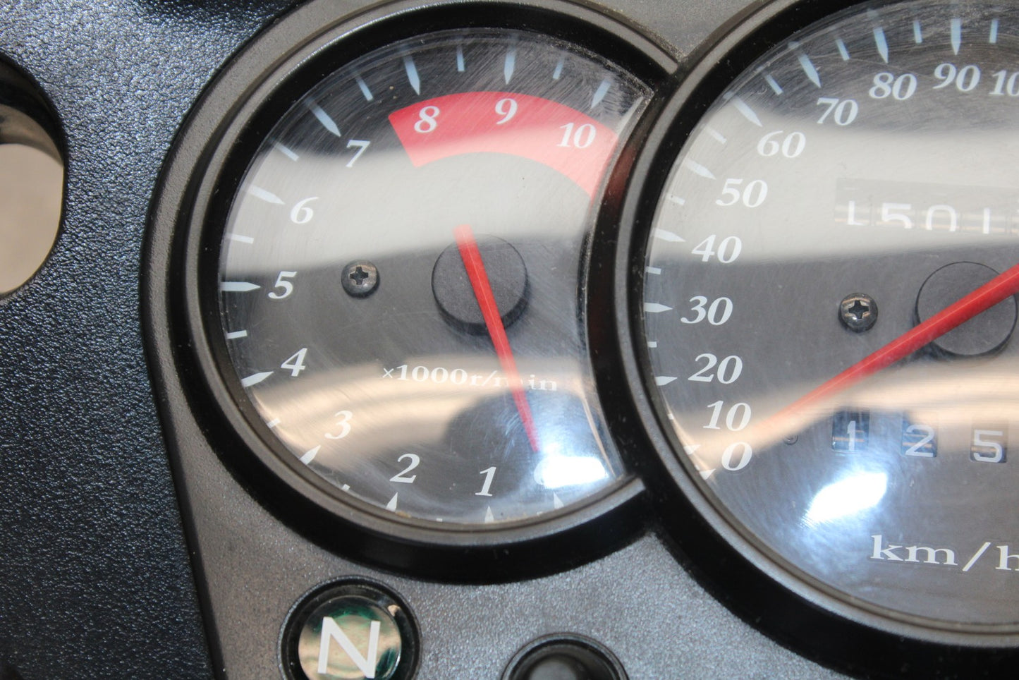 08-18 KAWASAKI KLR650 SPEEDO GAUGES DISPLAY CLUSTER SPEEDOMETER TACHOMETER BB183