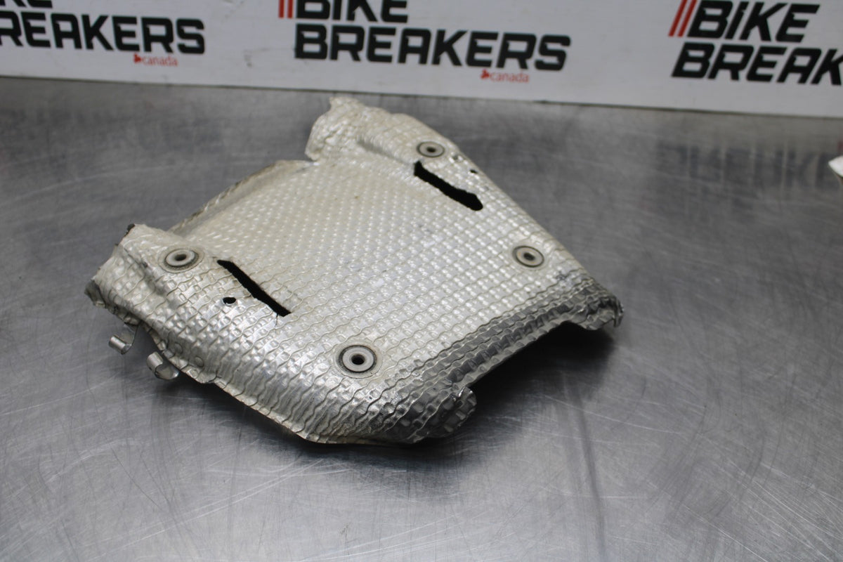 07-08 KAWASAKI NINJA ZX6R EXHAUST PIPE MUFFLER SILENCER HEAT SHEILD BB855