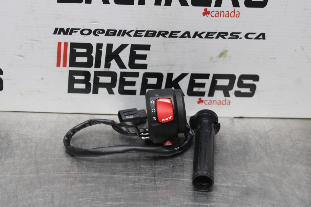 18 SUZUKI GSXR1000 RIGHT CLIP ON HANDLE KILL OFF START SWITCH SWITCHES BB642