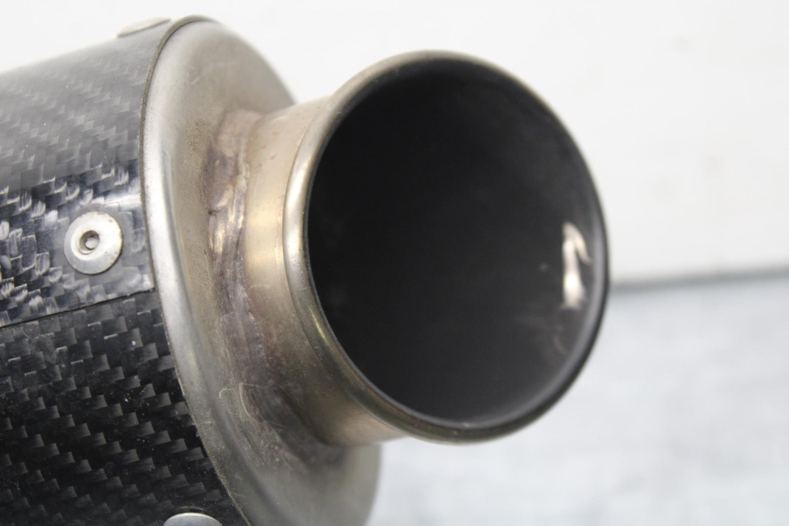 09-12 KAWASAKI NINJA ZX6R EXHAUST PIPE MUFFLER SLIP ON CAN SILENCER BB617