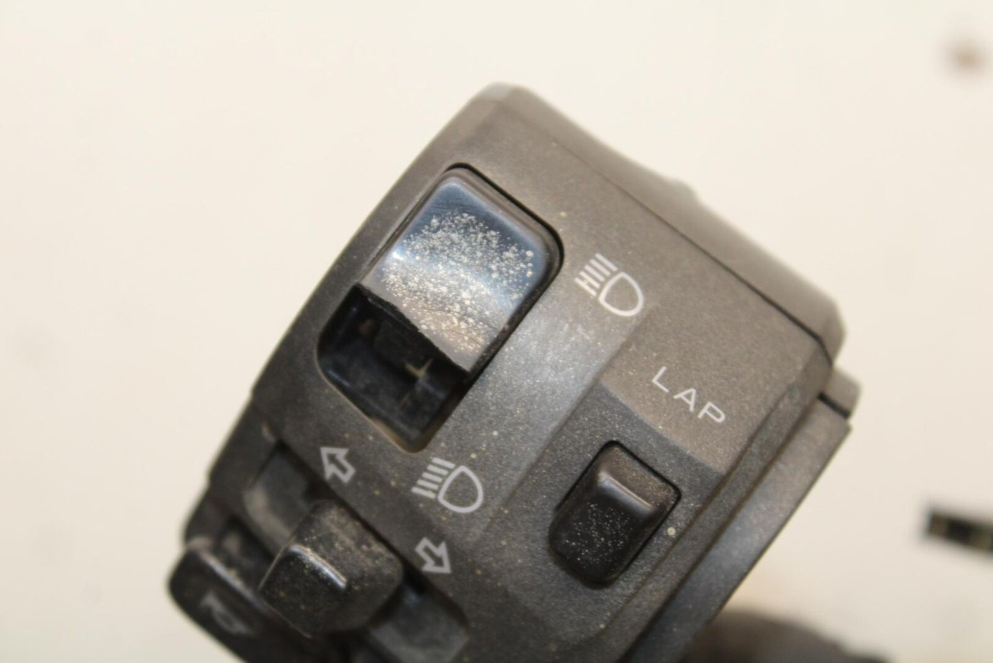 09-12 KAWASAKI NINJA ZX6R ZX600R LEFT CLIP ON HANDLE HORN SIGNALS SWITCH BB617