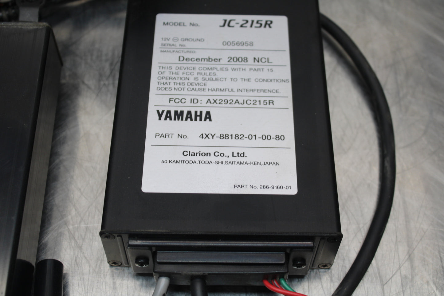 09 YAMAHA ROYAL STAR XVZ1300TF VENTURE CB RADIO STEREO CONTROL UNIT BB151