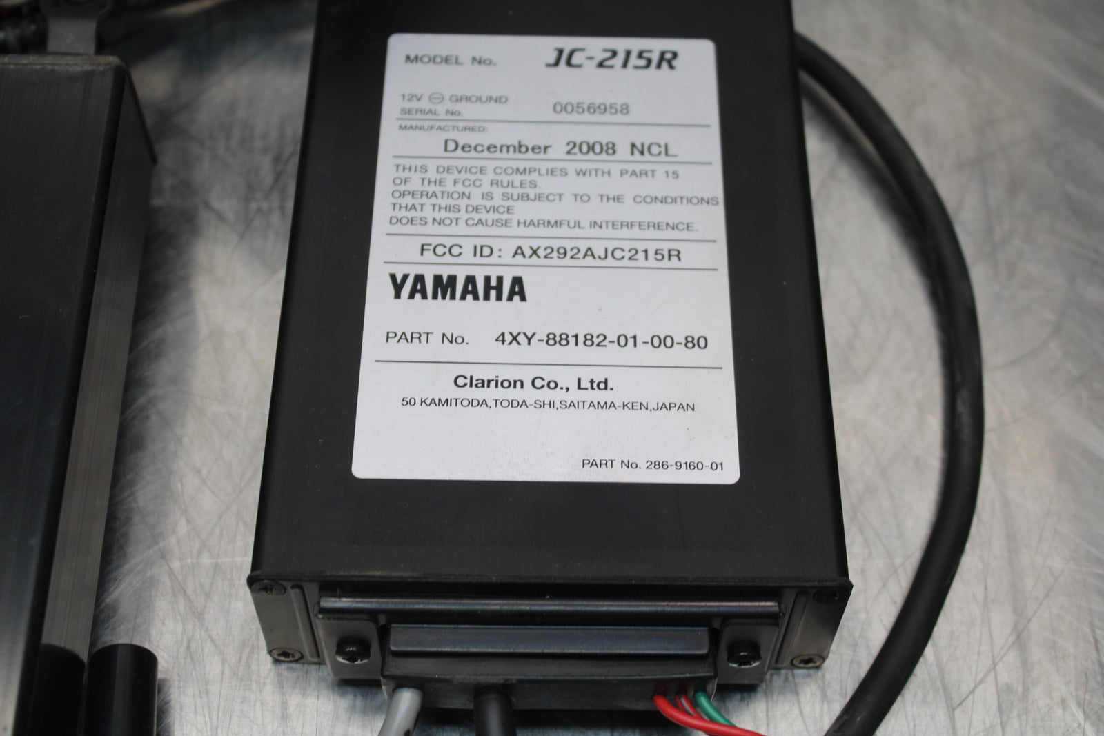 09 YAMAHA ROYAL STAR XVZ1300TF VENTURE CB RADIO STEREO CONTROL UNIT BB151
