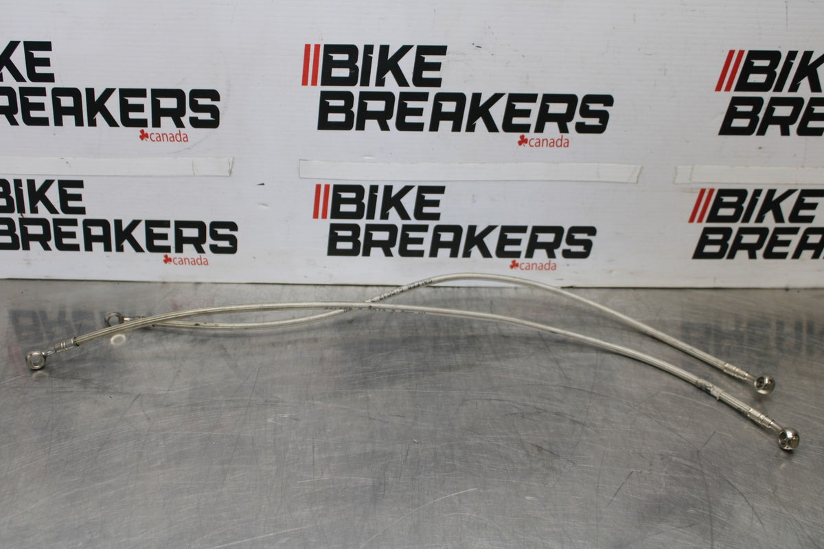 08 KAWASAKI NINJA ZX10R GALFER FRONT BRAKE CALIPER HOSES LINES BB902