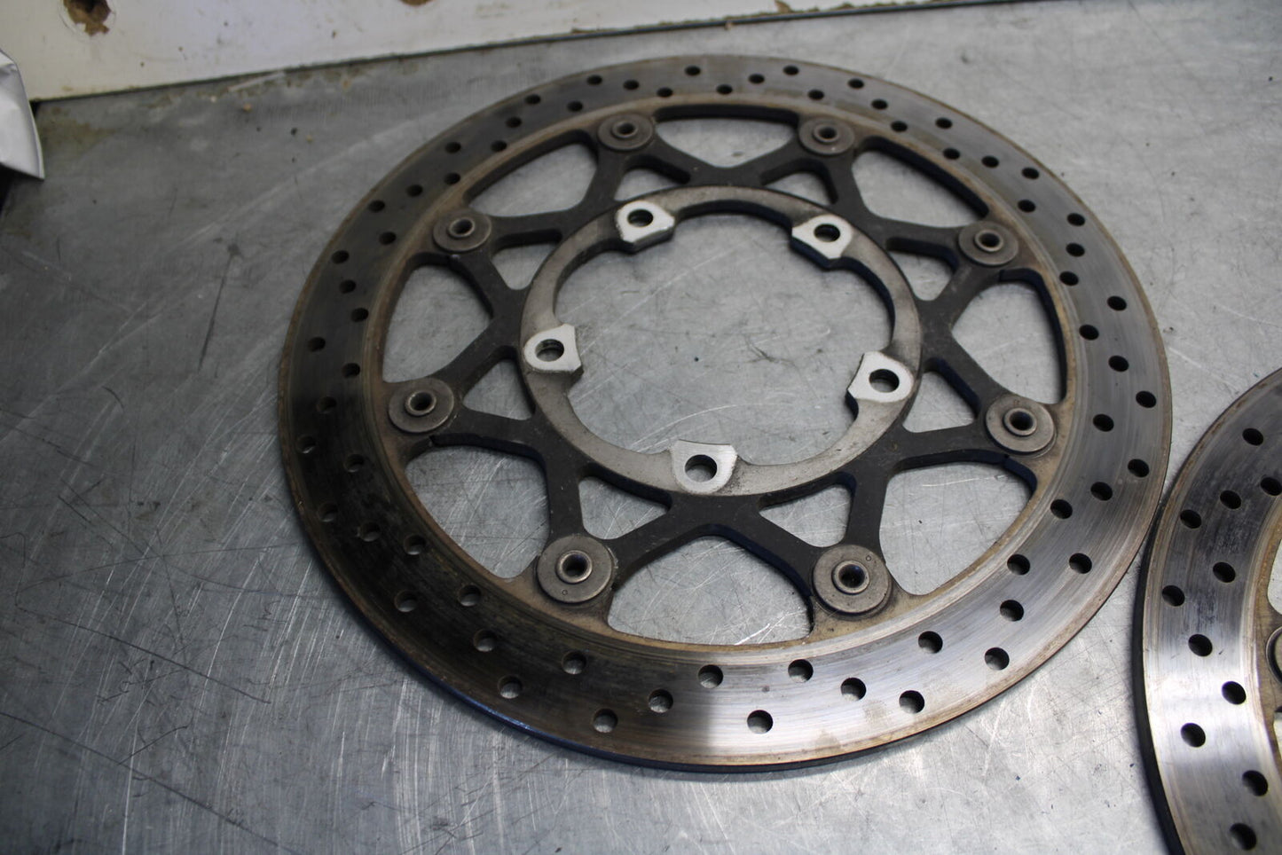 05-06 SUZUKI GSXR1000 FRONT LEFT RIGHT BRAKE ROTORS DISCS 59210-41G00 BB677