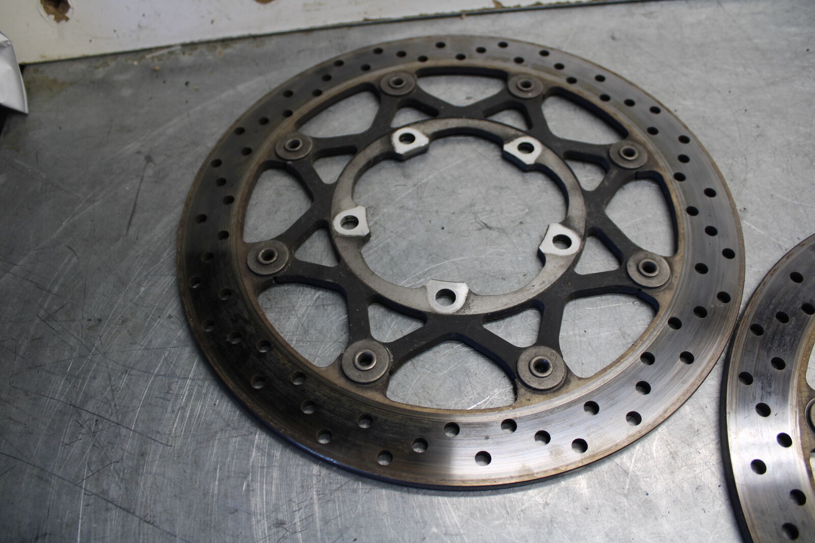 05-06 SUZUKI GSXR1000 FRONT LEFT RIGHT BRAKE ROTORS DISCS 59210-41G00 BB677