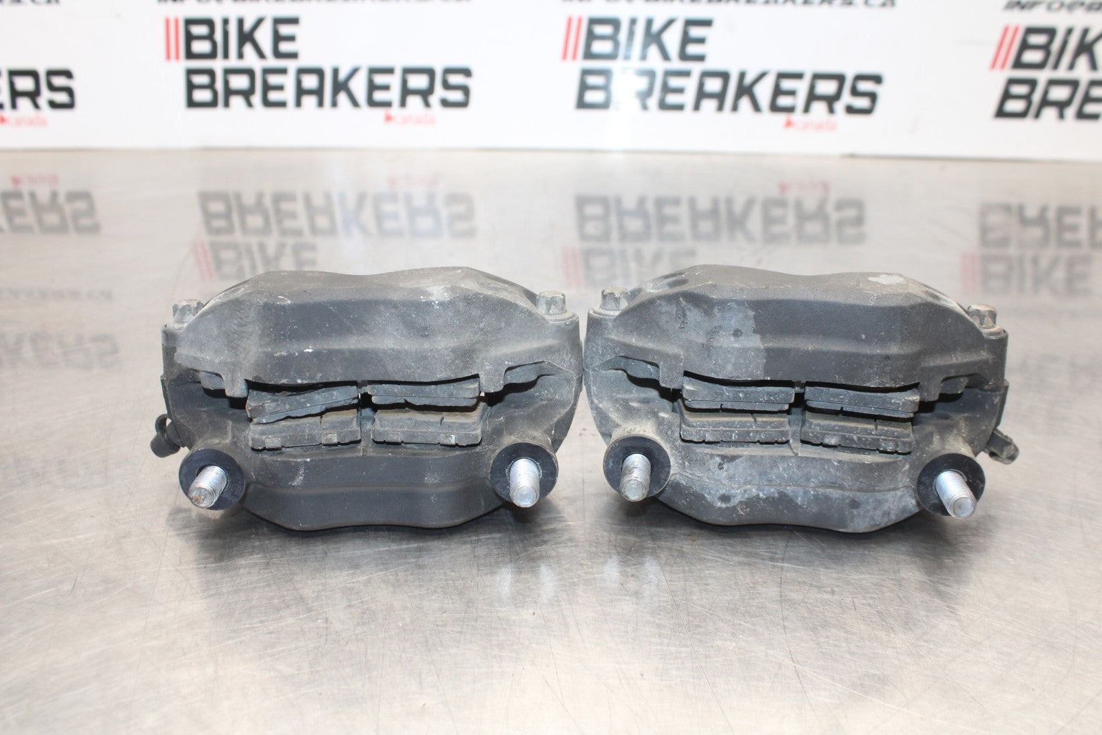 07-08 KAWASAKI NINJA ZX6R RIGHT LEFT FRONT BRAKE CALIPER SET PAIR CALIPERS BB203