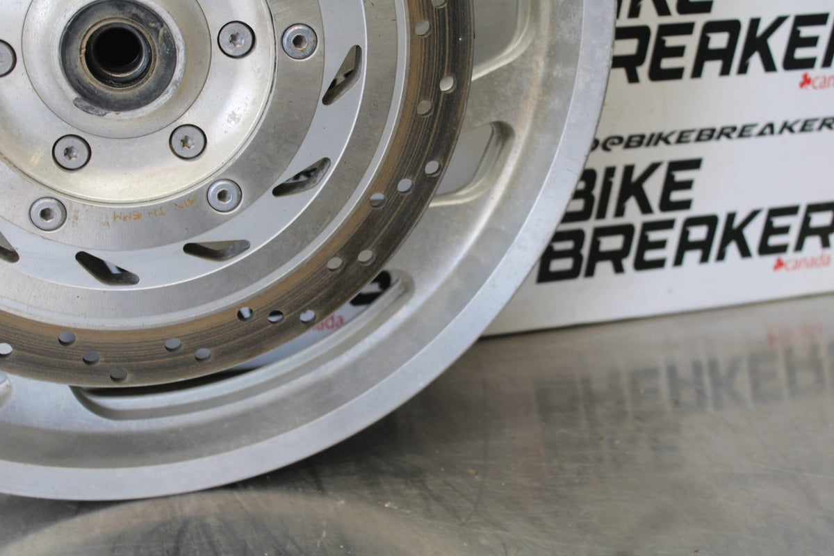 03-08 HONDA VTX1300C FRONT WHEEL FRONT RIM & ROTOR BB868