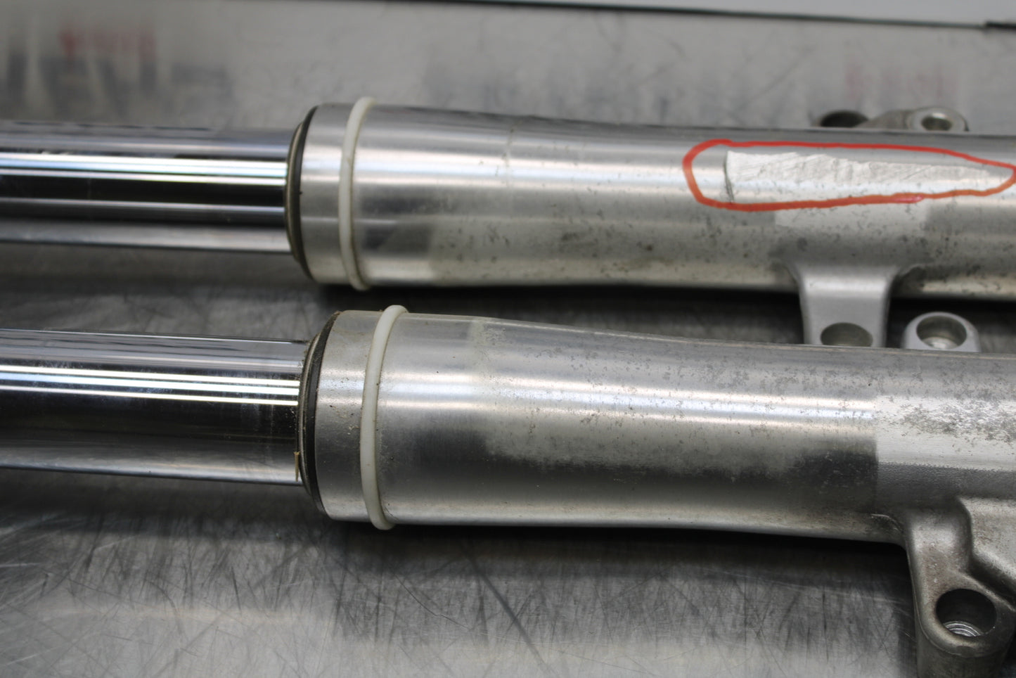 04 YAMAHA ROAD STAR XV1700A FRONT FORKS SHOCK SUSPENSION SET PAIR BB155