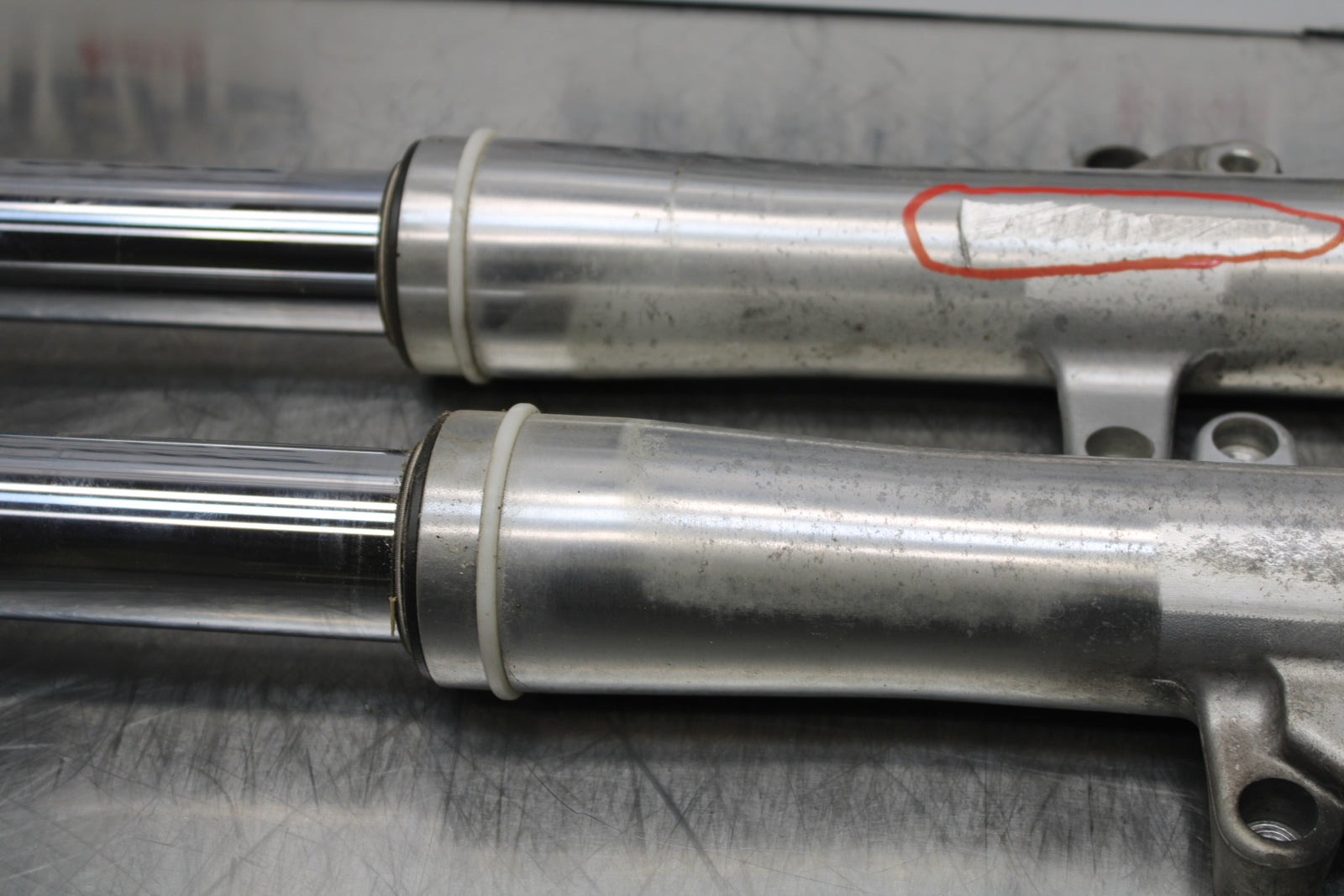 04 YAMAHA ROAD STAR XV1700A FRONT FORKS SHOCK SUSPENSION SET PAIR BB155