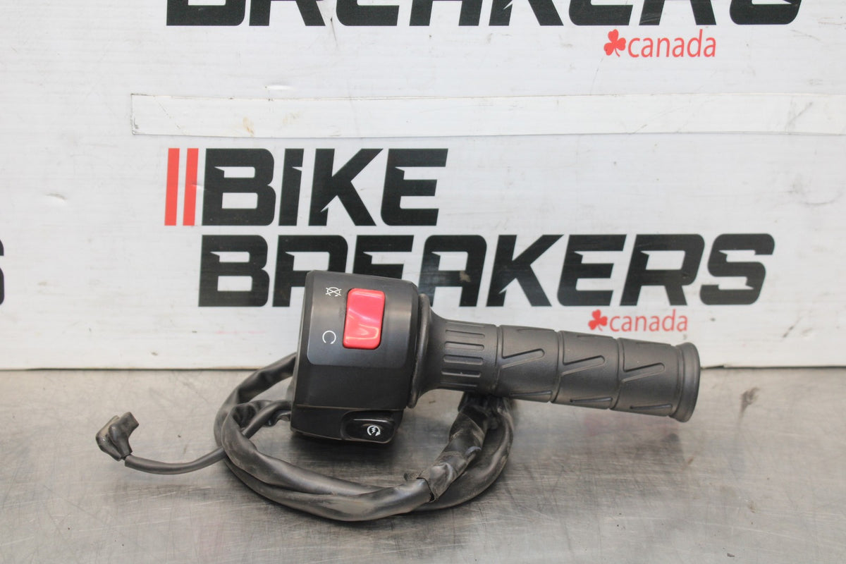 12 KAWASAKI NINJA 650 EX650E RIGHT CLIP ON HANDLE KILL OFF START SWITCHES BB926