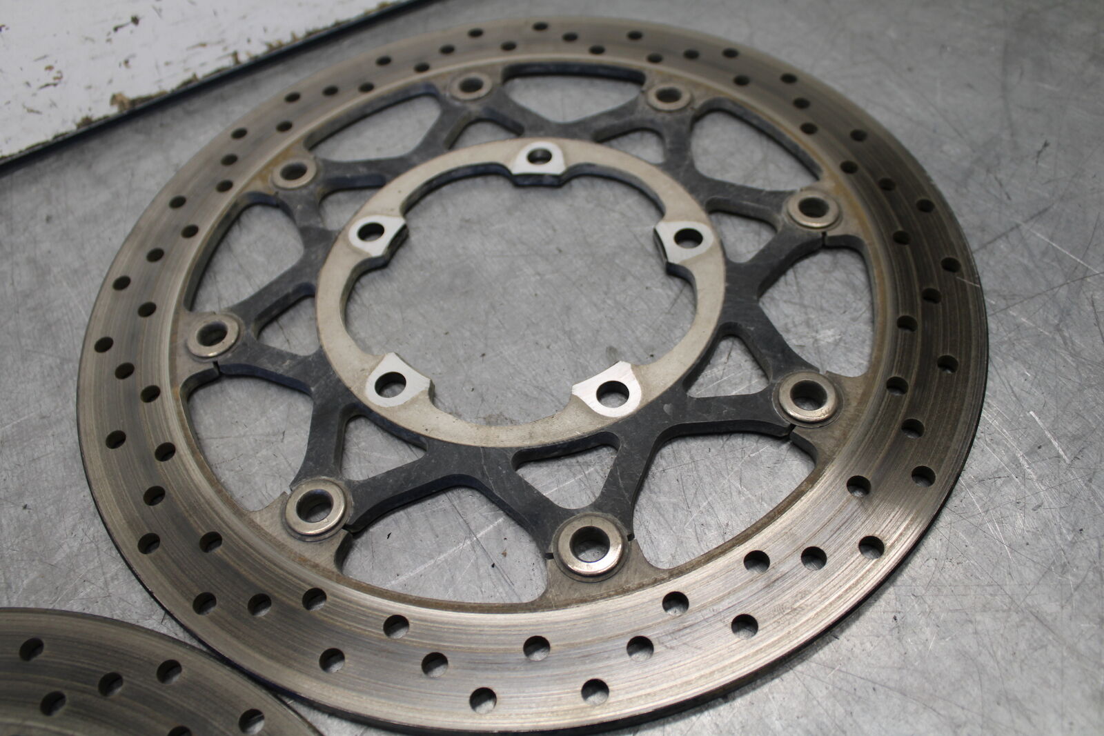 06-07 SUZUKI GSXR 600 FRONT LEFT RIGHT BRAKE ROTORS DISCS BB243