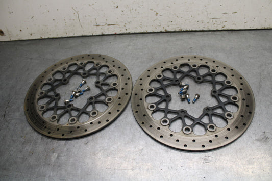08-09 SUZUKI GSXR600 FRONT LEFT RIGHT BRAKE ROTORS DISCS BB728
