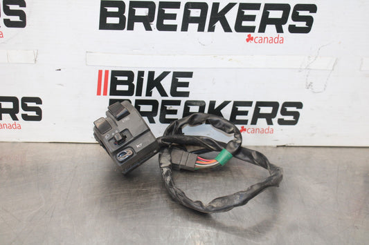 13-18 KAWASAKI NINJA ZX6R LEFT CLIP ON HANDLE HORN SIGNALS SWITCH SWITCHES BB908