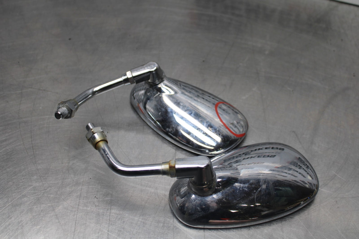 99-09 YAMAHA V STAR 1100 REAR VIEW MIRROR SET PAIR MIRRORS BB853