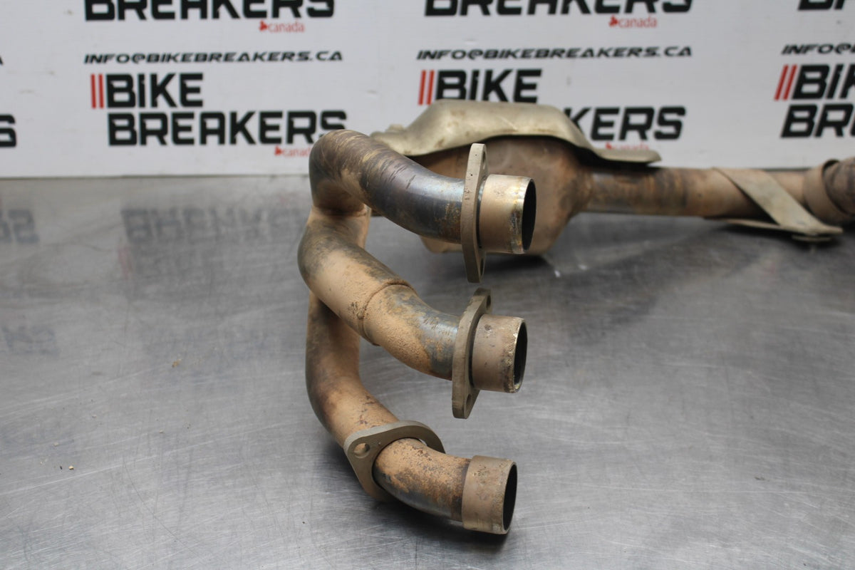 15 TRIUMPH TIGER 800 EXHAUST HEADER PIPES MANIFOLD BB873