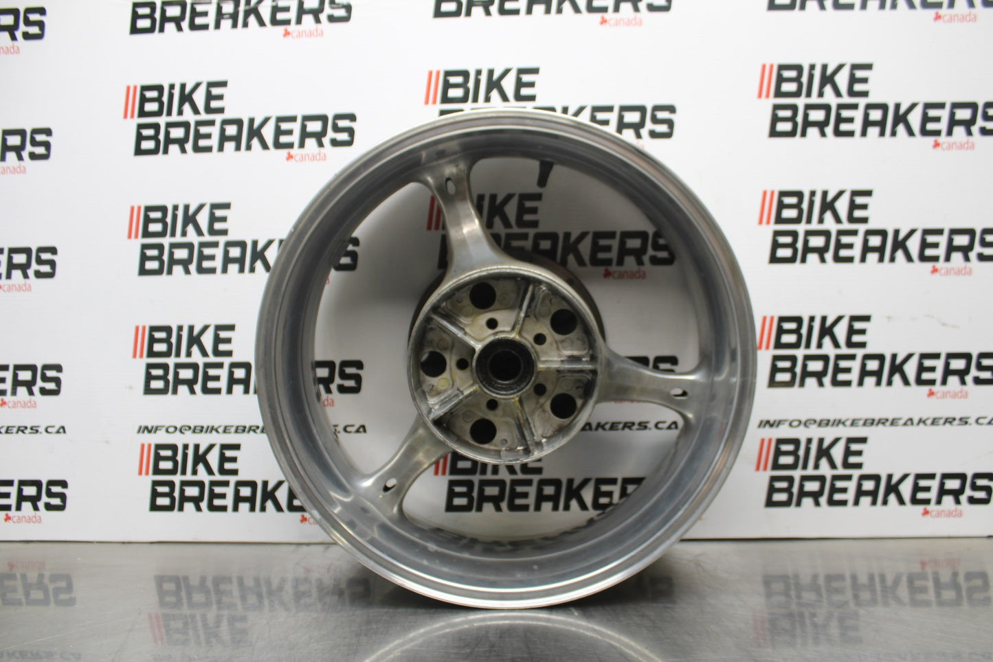 07 SUZUKI GSXR1000 REAR WHEEL BACK RIM & ROTOR BRAKE DISC BB770