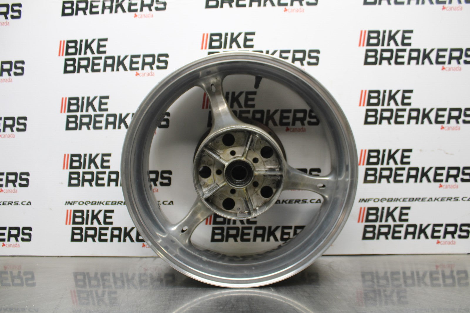 07 SUZUKI GSXR1000 REAR WHEEL BACK RIM & ROTOR BRAKE DISC BB770